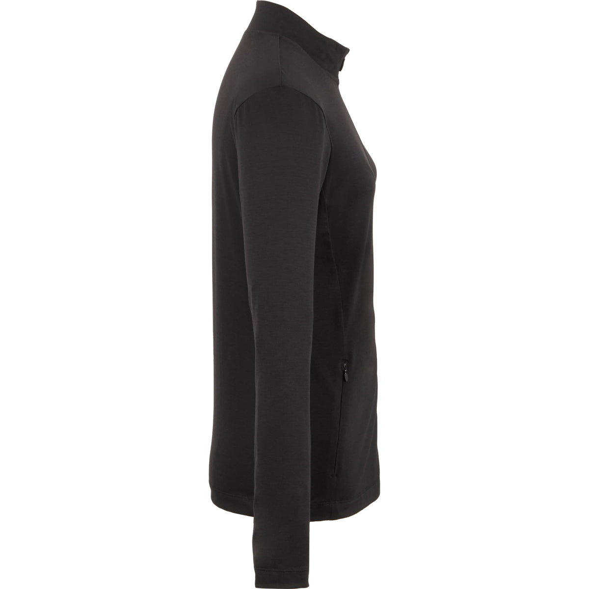 Izu Everything Eco Stretch Full Zip for Women Embroidery - Black - Right Side