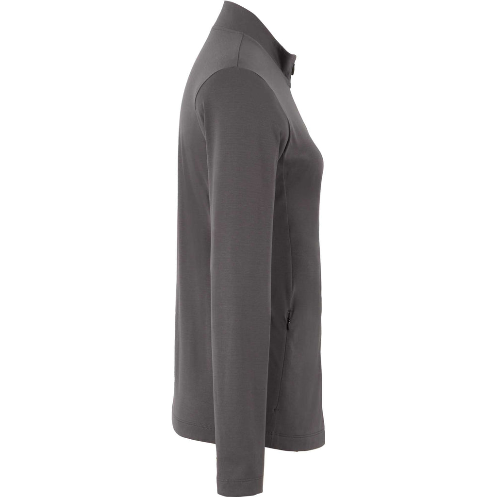 Izu Everything Eco Stretch Full Zip for Women Embroidery - Charcoal - Right Side