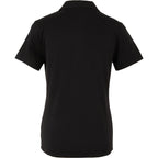 Izu Everything Eco Stretch Polo for Women Transfer - Black - Back