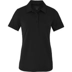 Izu Everything Eco Stretch Polo for Women Transfer - Black - Front
