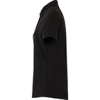 Izu Everything Eco Stretch Polo for Women Transfer - Black - Left Side