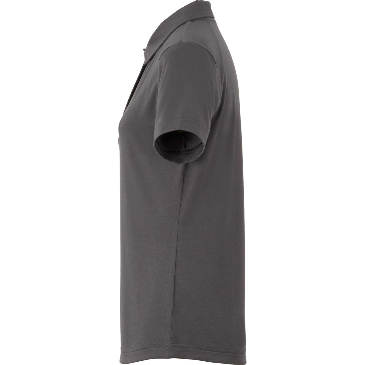 Izu Everything Eco Stretch Polo for Women Transfer - Charcoal - Left Side