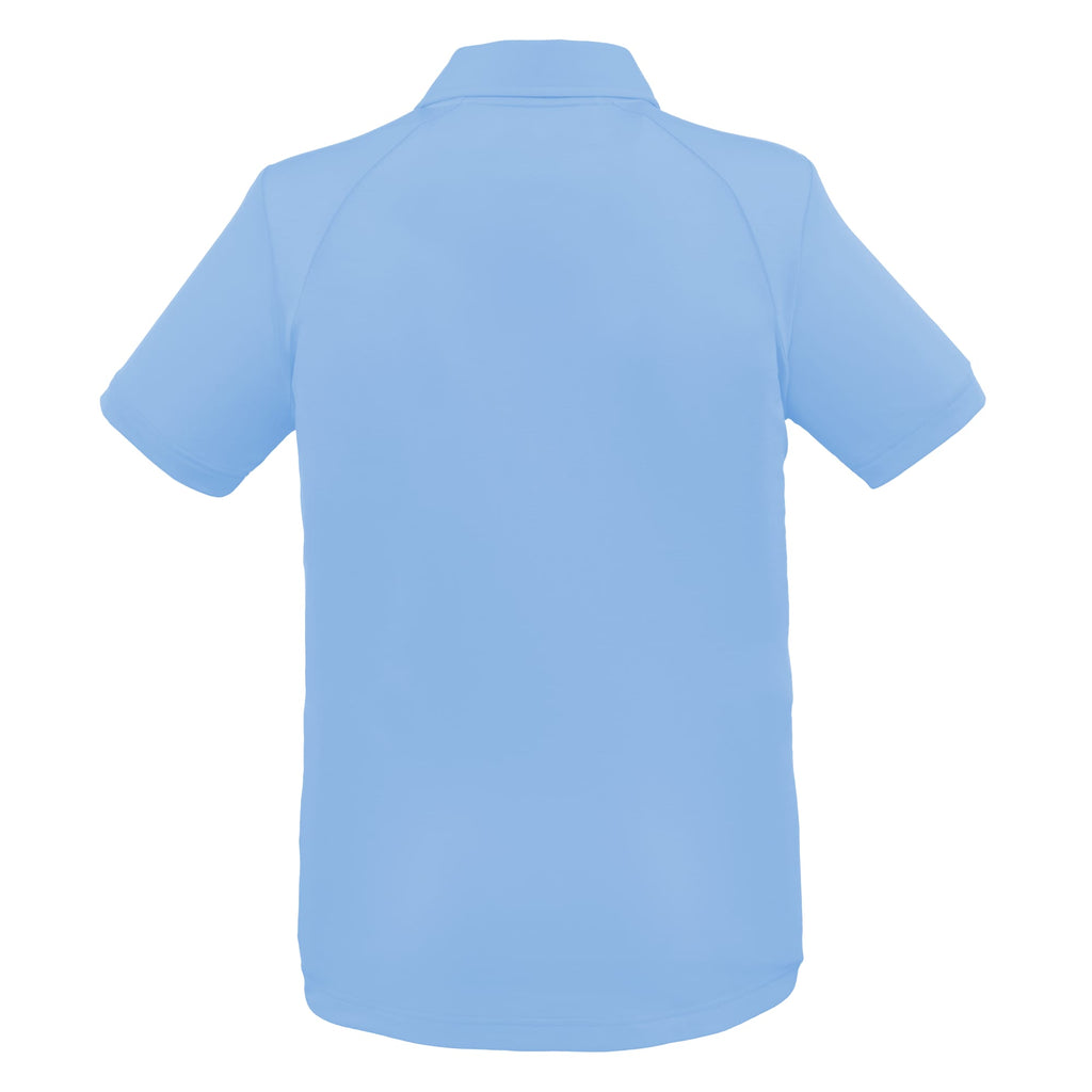 Izu Everything Eco Stretch Polo for Women Transfer - Sky - Back Flat