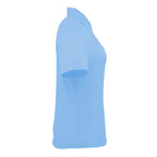 Izu Everything Eco Stretch Polo for Women Transfer - Sky - Right Side Flat