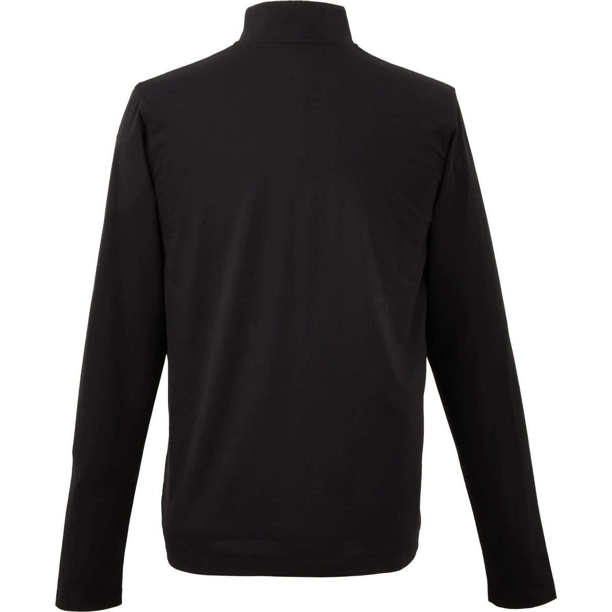 Izu Everything Eco Stretch Quarter Zip for Men Embroidery - Black - Back