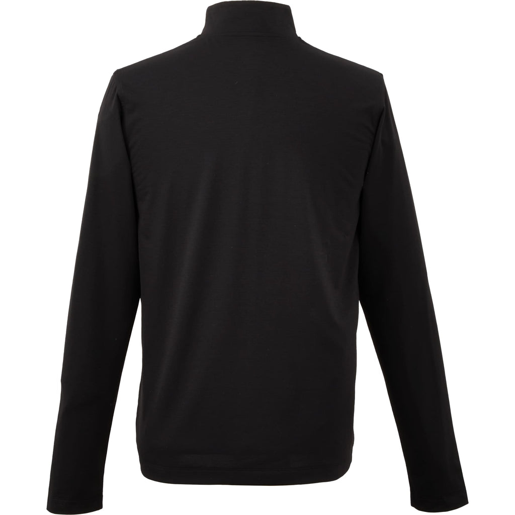 Izu Everything Eco Stretch Quarter Zip for Men Transfer - Black - Back
