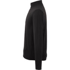 Izu Everything Eco Stretch Quarter Zip for Men Transfer - Black - Left Side