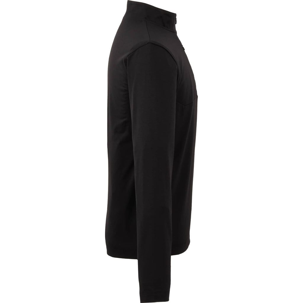 Izu Everything Eco Stretch Quarter Zip for Men Transfer - Black - Right Side