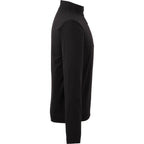 Izu Everything Eco Stretch Quarter Zip for Men Transfer - Black - Right Side
