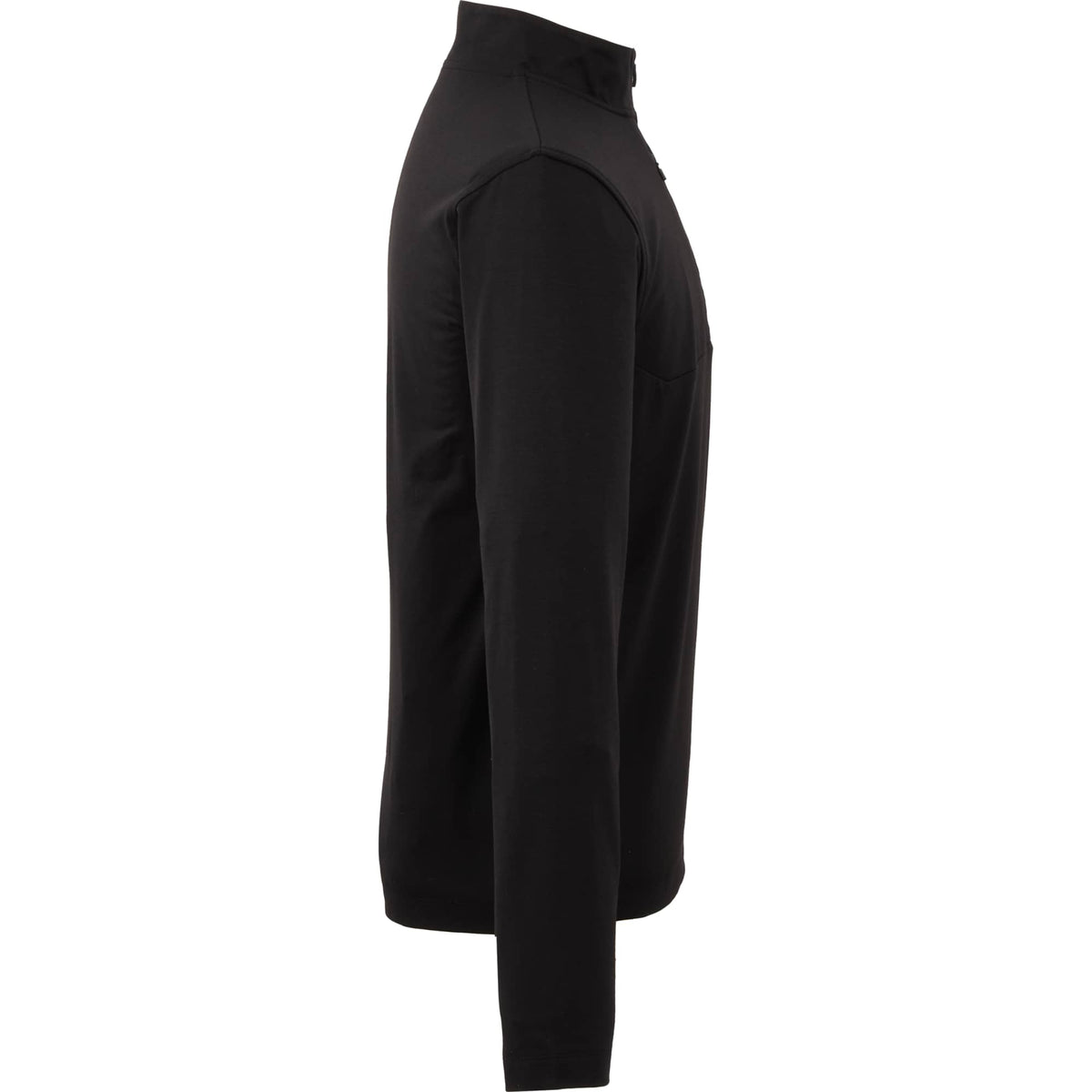 Izu Everything Eco Stretch Quarter Zip for Men Transfer - Black - Right Side