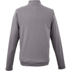 Izu Everything Eco Stretch Quarter Zip for Men Transfer - Charcoal - Back Flat