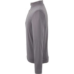 Izu Everything Eco Stretch Quarter Zip for Men Transfer - Charcoal - Left Side Flat