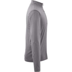 Izu Everything Eco Stretch Quarter Zip for Men Transfer - Charcoal - Right Side Flat