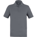 Izu Everything Performance Eco Polo for Men Transfer - Charcoal - Front Flat
