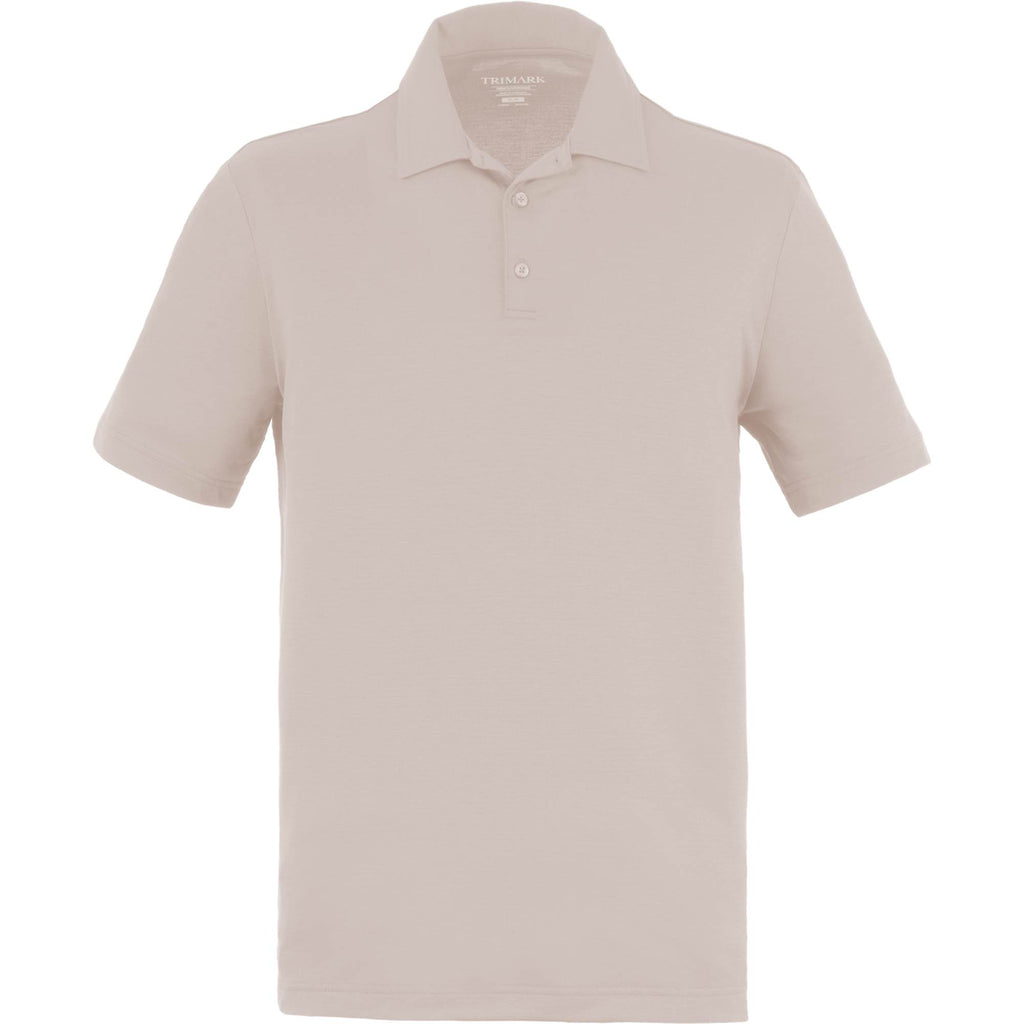 Izu Everything Performance Eco Polo for Men Transfer - Sandstone - Front Flat 2