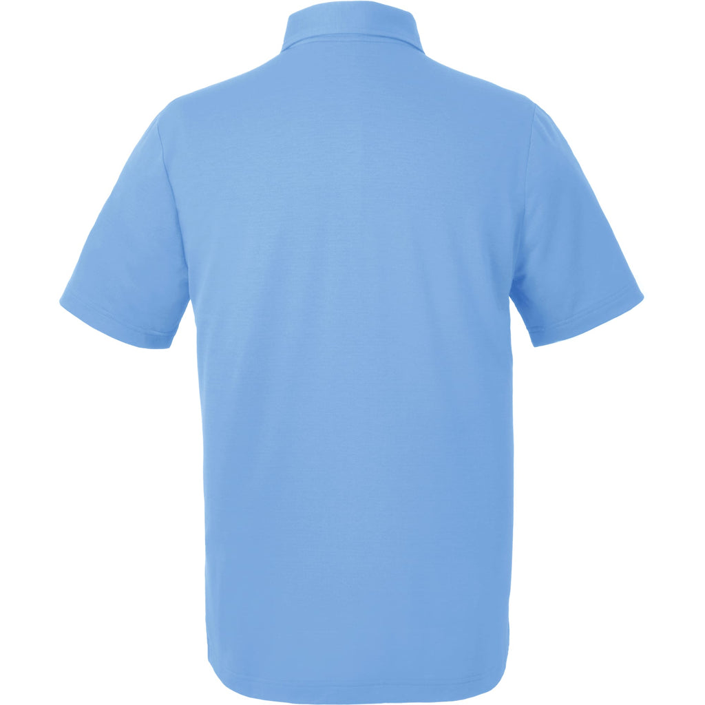 Izu Everything Performance Eco Polo for Men Transfer - Sky - Back