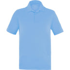 Izu Everything Performance Eco Polo for Men Transfer - Sky - Front Flat