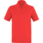 Izu Everything Performance Eco Polo for Men Transfer - Team Red - Front Flat