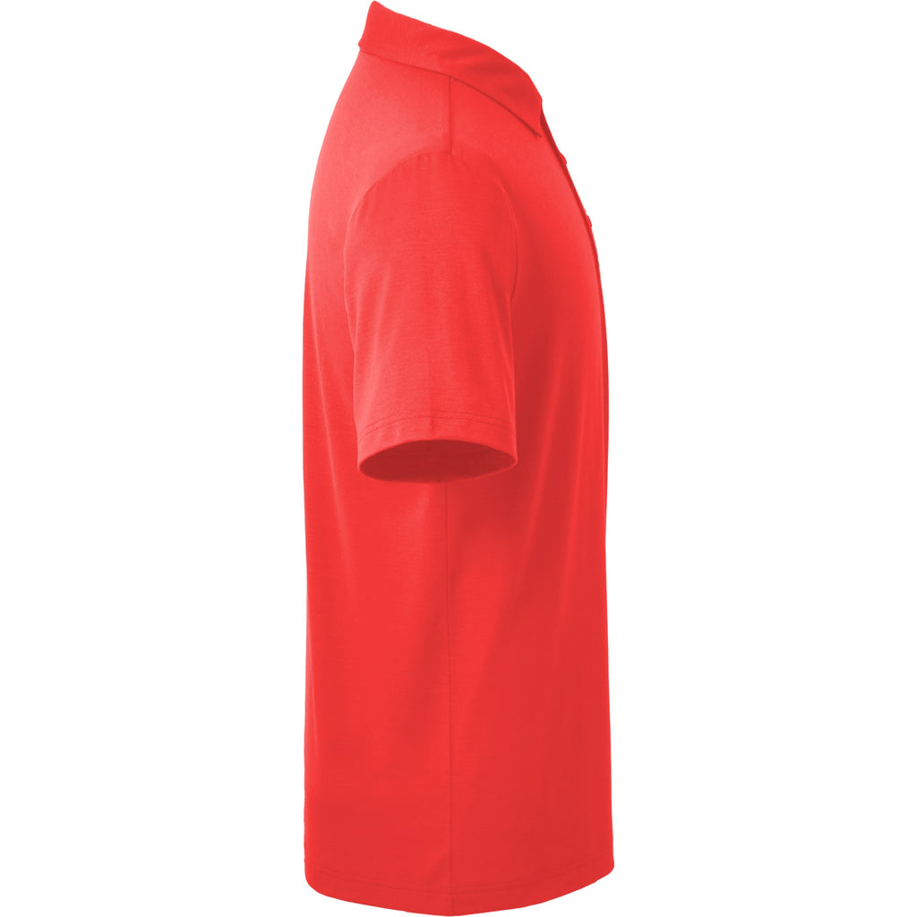 Izu Everything Performance Eco Polo for Men Transfer - Team Red - Right Side Flat