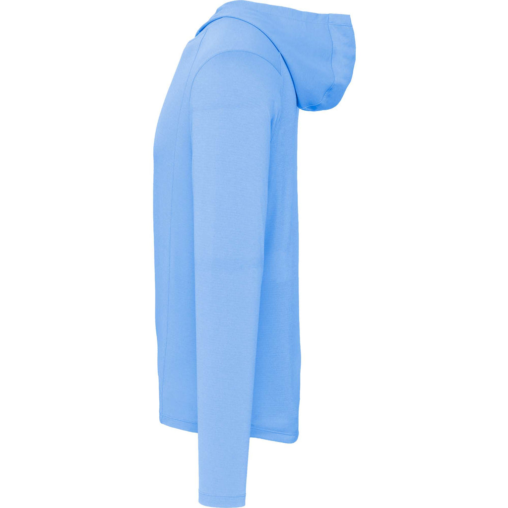 Izu Everything Performance Hoodie for Men Embroidery - Sky - Left Side