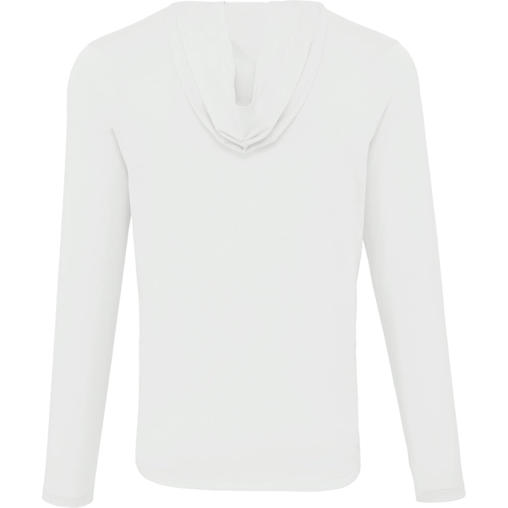 Izu Everything Performance Hoodie for Men Transfer - White - Back