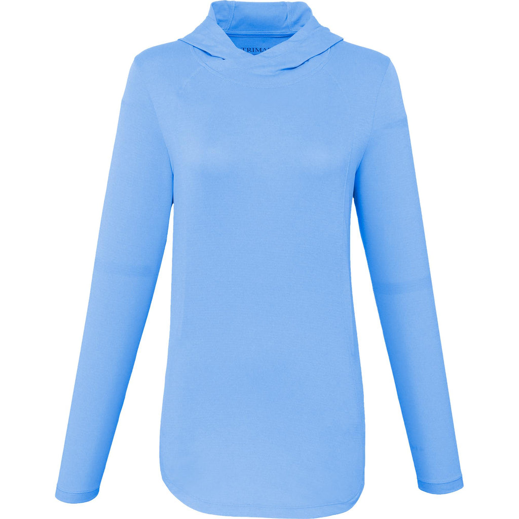 Izu Everything Performance Hoodie for Women Embroidery - Sky - Front