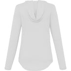 Izu Everything Performance Hoodie for Women Embroidery - White - Back