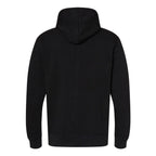 J. America Men's Gaiter Fleece Hooded Sweatshirt Embroidery - Black - Back