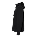 J. America Men's Gaiter Fleece Hooded Sweatshirt Embroidery - Black - Direct Side