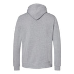 J. America Men's Gaiter Fleece Hooded Sweatshirt Embroidery - Grey Heather - Back