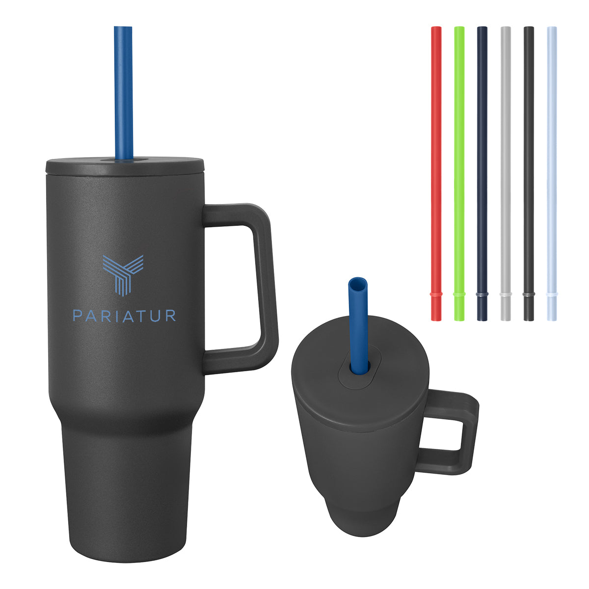Jackson Basics Intrepid Stainless Steel Tumbler, 40 oz - Recycled Black - Silk Screen