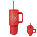 Jackson Intrepid Recycled Stainless Steel Tumbler, 40 oz - Red - Silk Screen