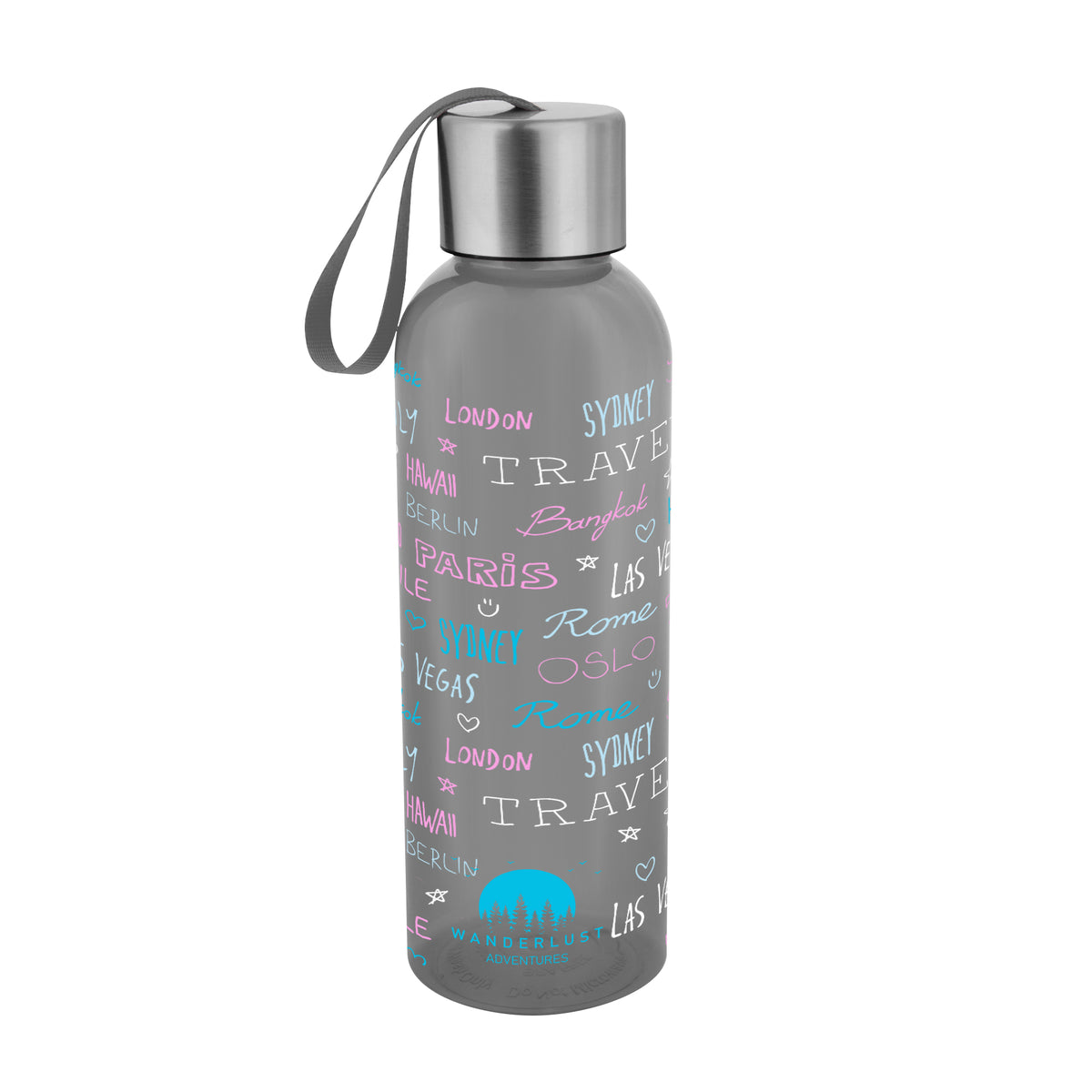 Jaclyn Bottle in Full Color, 20 oz - Charcoal - Colorbrite