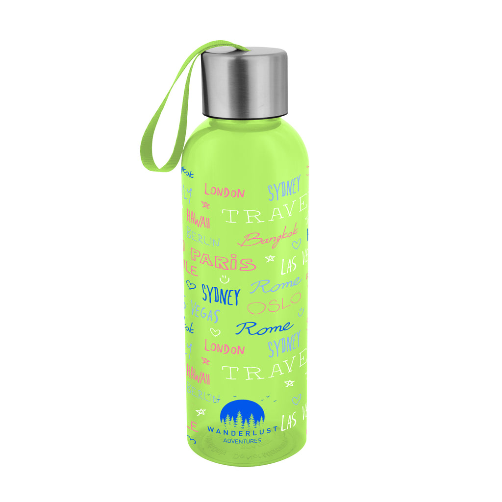 Jaclyn Bottle in Full Color, 20 oz - Lime Green - Colorbrite