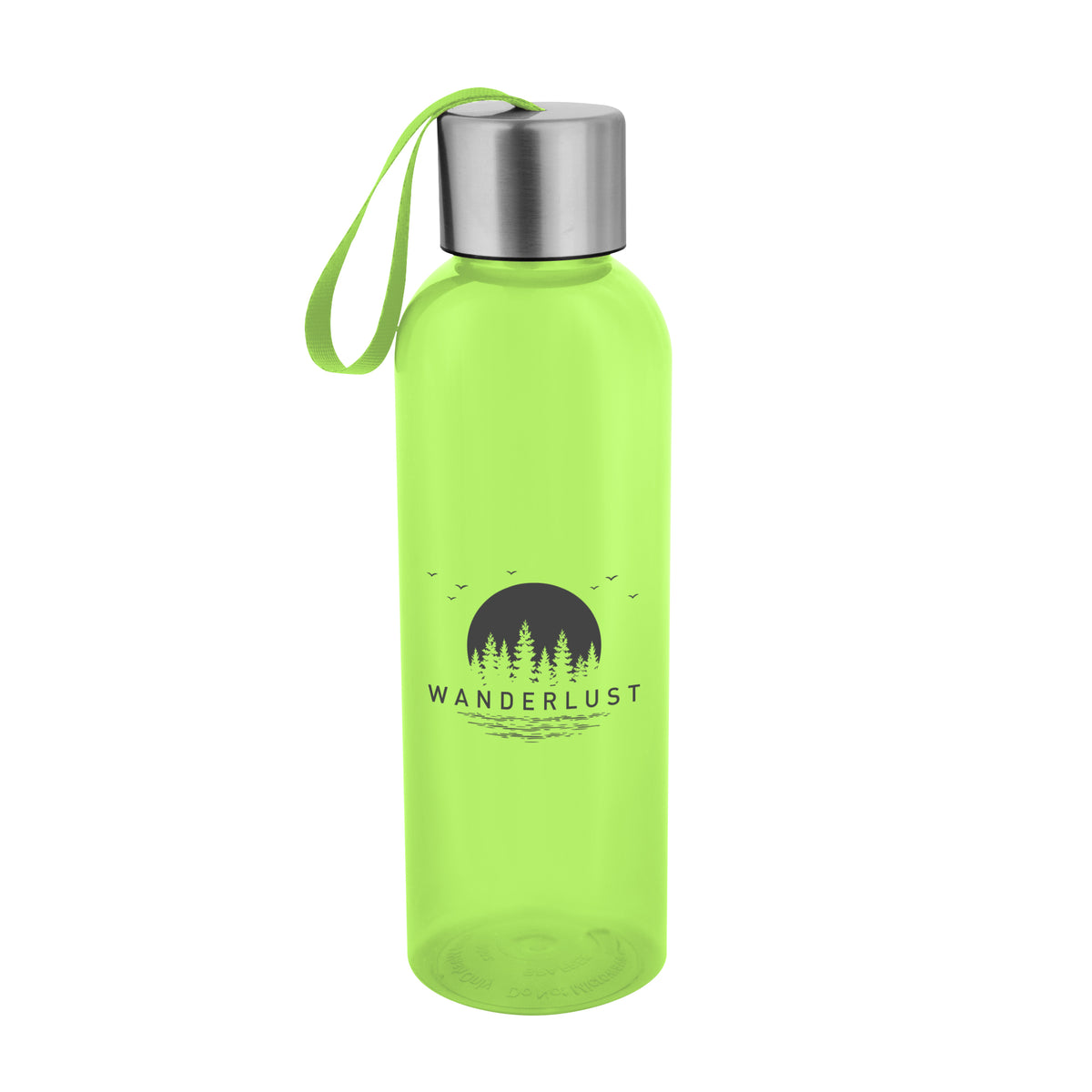 Jaclyn Bottle in Recycled PET, 20 oz - Lime Green - Silk Screen