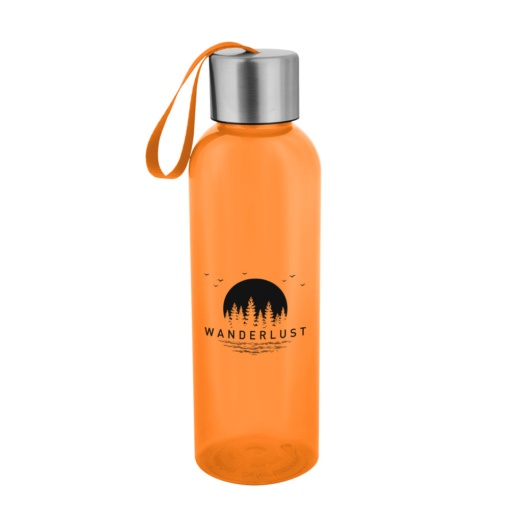 Jaclyn Bottle in Recycled PET, 20 oz - Orange - Silk Screen