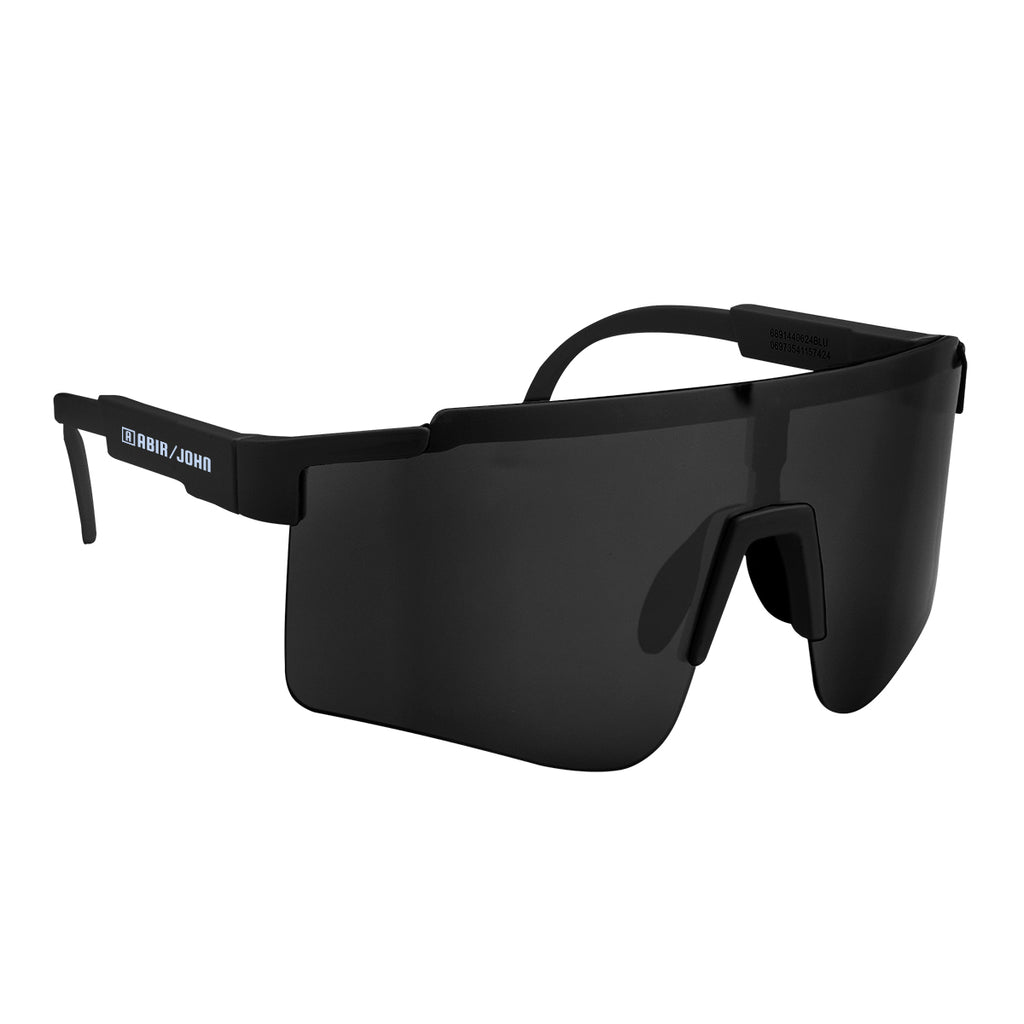 Jagger Sunglasses with Recycled Frames - Black with Black - Pad Print