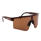Jagger Sunglasses with Recycled Frames - Brown With Brown - Pad Print