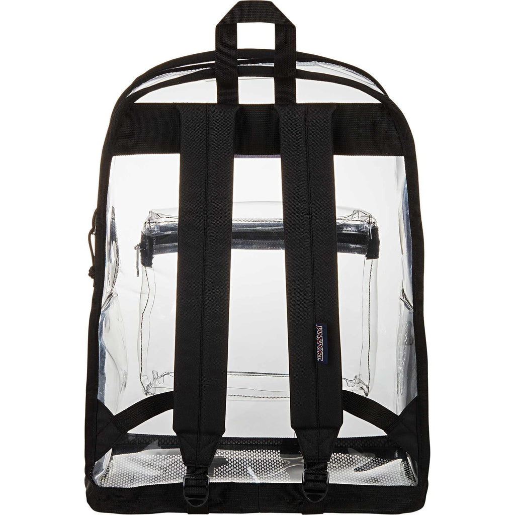 JanSport Clear PVC Backpack - Clear - Back