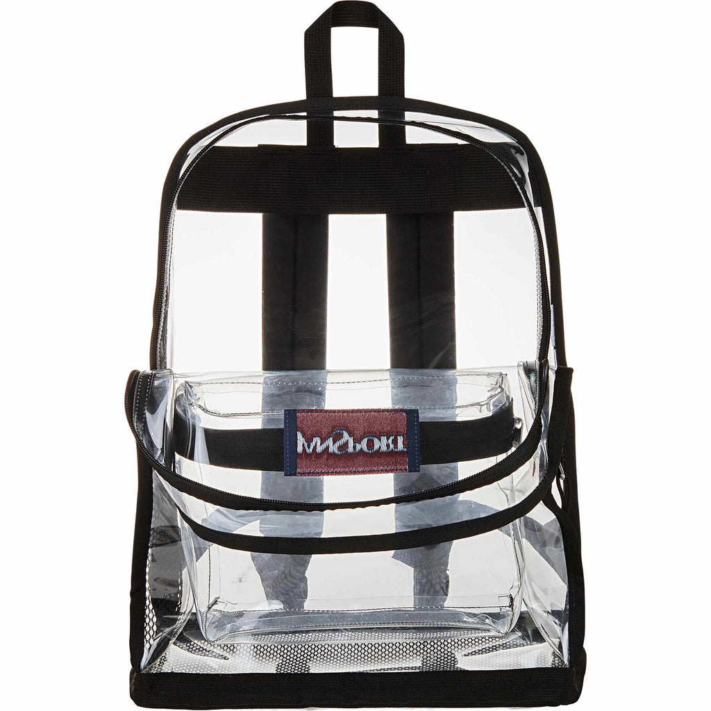 JanSport Clear PVC Backpack - Clear - Front Detail
