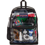 JanSport Clear PVC Backpack - Clear - Front Propped