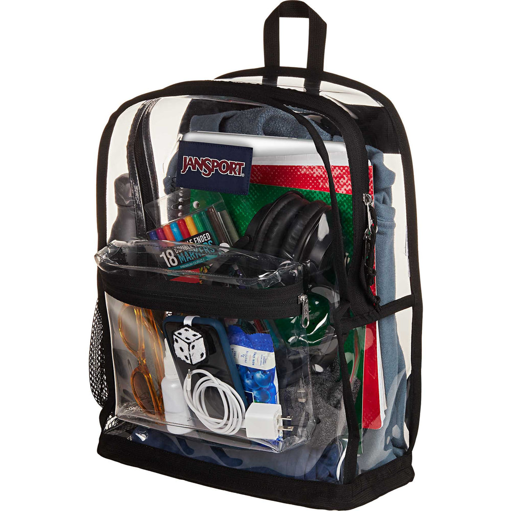 JanSport Clear PVC Backpack - Clear - Left Angle 2