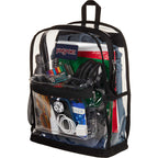 JanSport Clear PVC Backpack - Clear - Left Angle 2