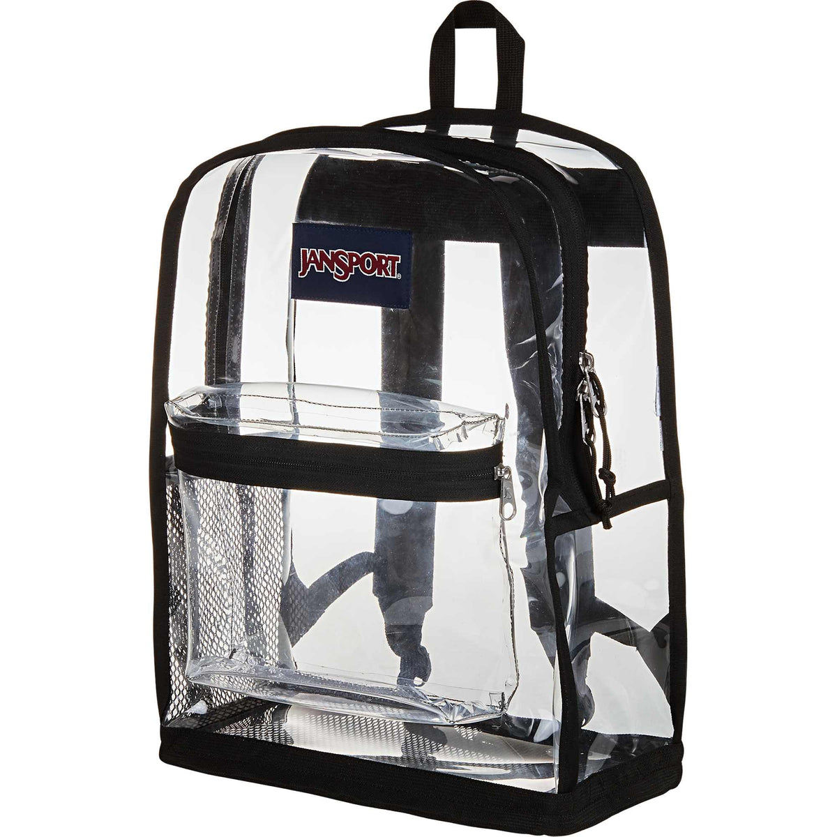 JanSport Clear PVC Backpack - Clear - Left Angle