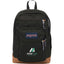 JanSport Cool Student Backpack with Synthetic Leather Trim Transfer - Black - Front
