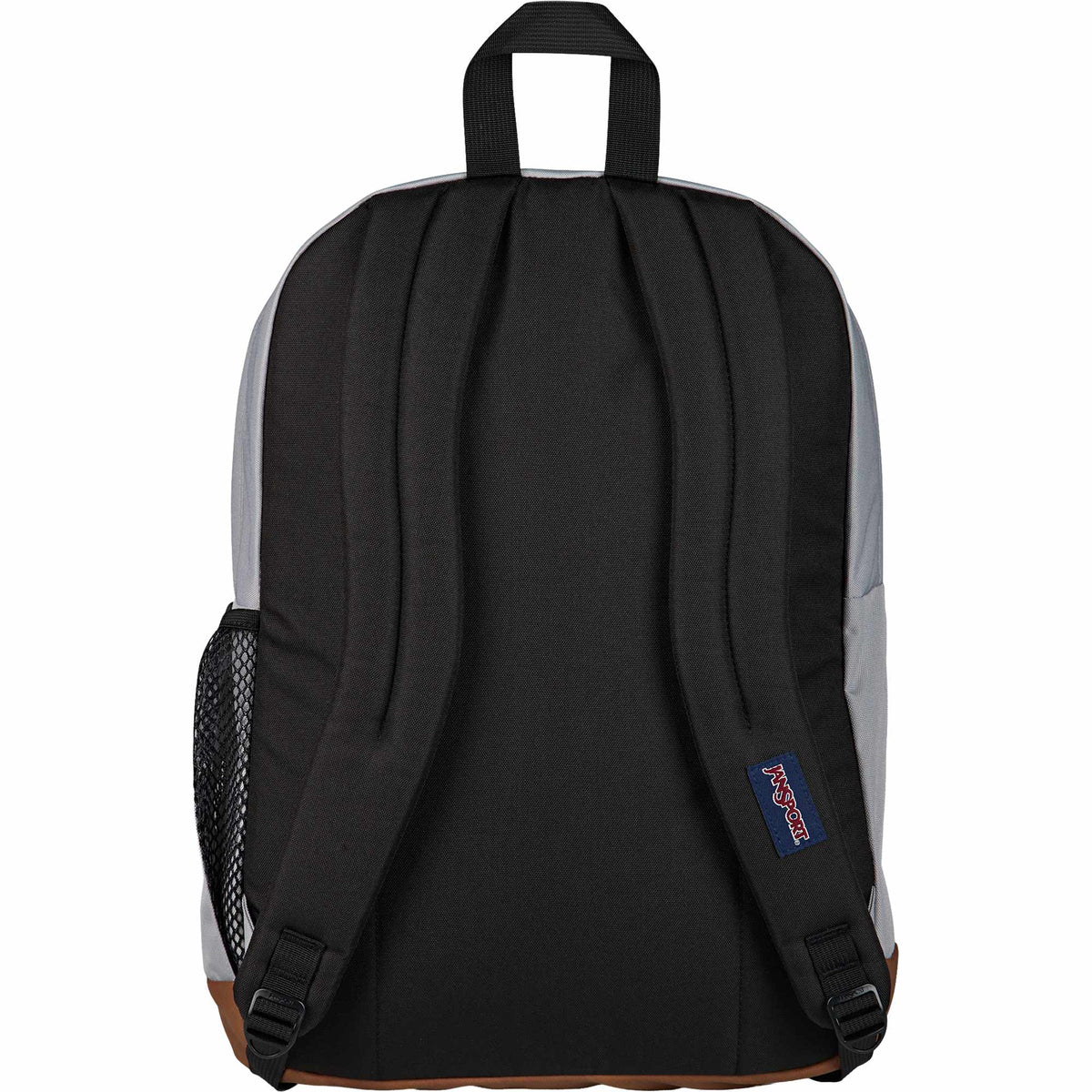 JanSport Cool Student Backpack with Synthetic Leather Trim Transfer - Light Gray - Back