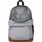 JanSport Cool Student Backpack with Synthetic Leather Trim Transfer - Light Gray - Detail 3