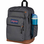 JanSport Cool Student Backpack with Synthetic Leather Trim Transfer - Smokey Grit - Left Angle 2
