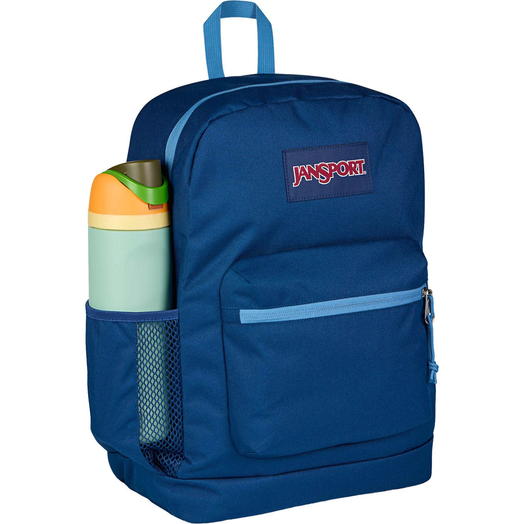 JanSport Cross Town Plus Laptop Backpack, 15 Inch Embroidery - Color Block Navy - Photo 4