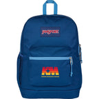JanSport Cross Town Plus Laptop Backpack, 15 Inch Embroidery - Color Block Navy - Photo